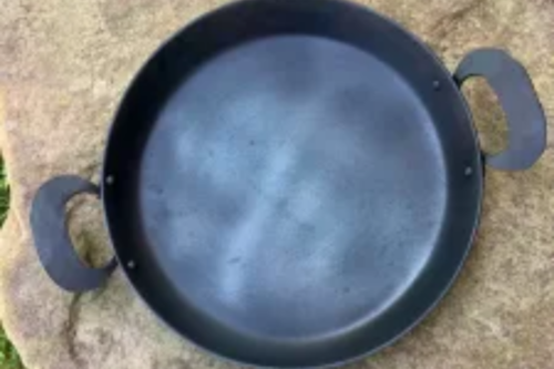 Hand forged roaster pan for cooking and baking